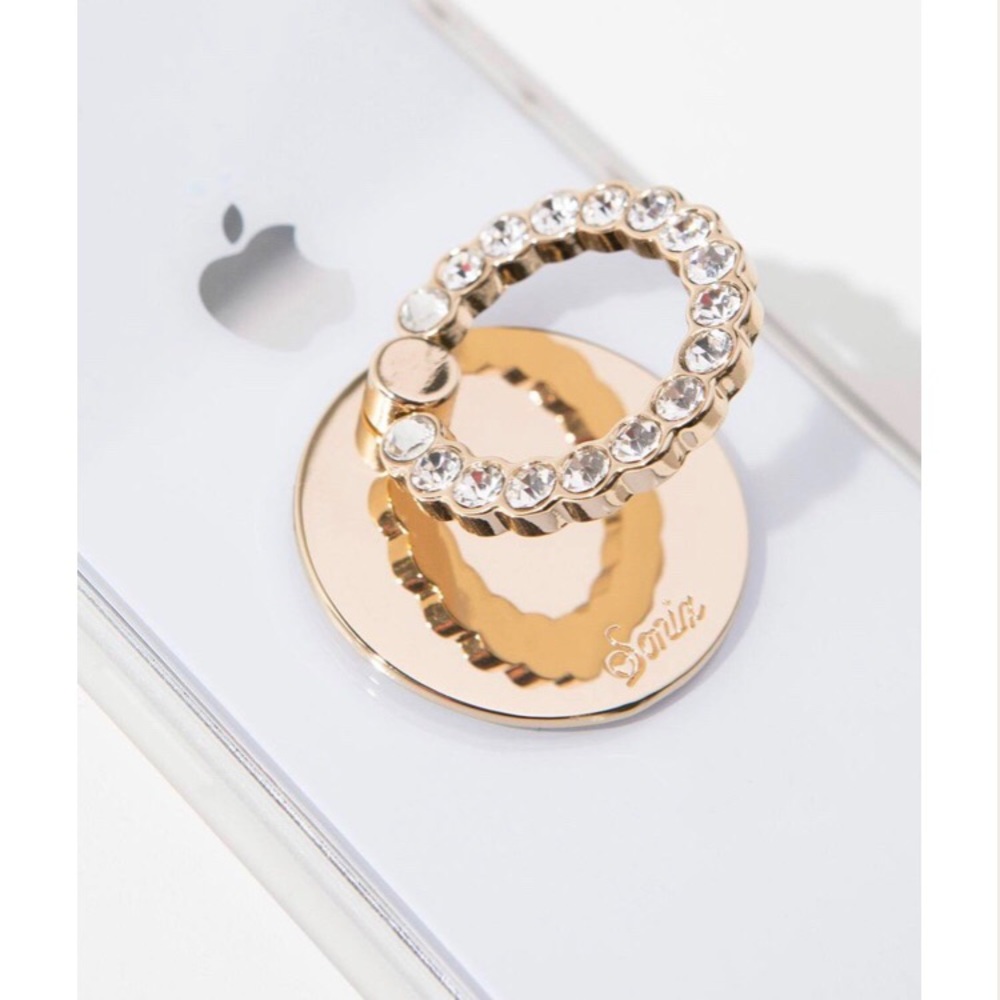Sonix Rhinestone Phone Ring & Stand, Clear